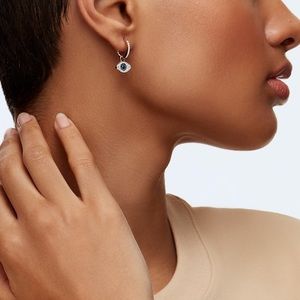 Swarovski evil eye earrings